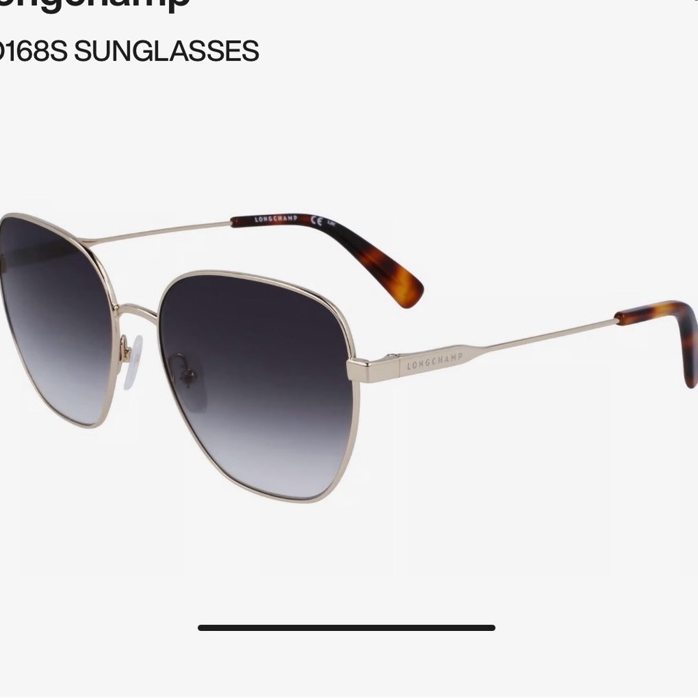 Longchamp Gold Sunglasses Model LO168S